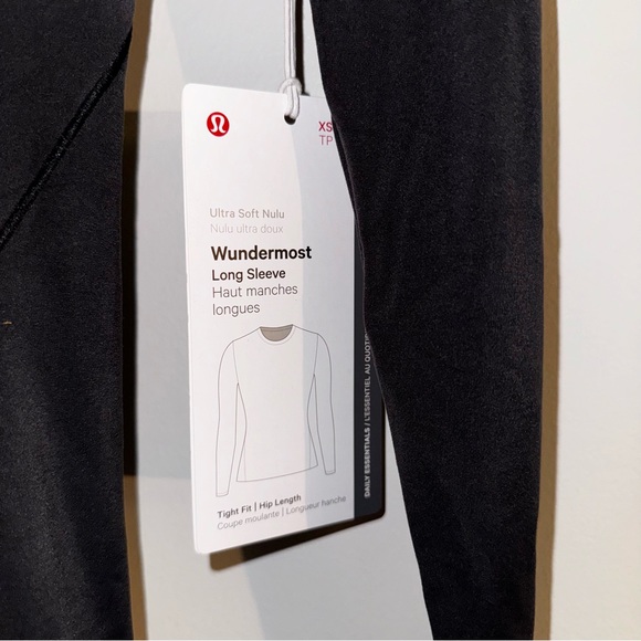 Lululemon Wundermost Black Long Sleeve - Picture 2 of 3